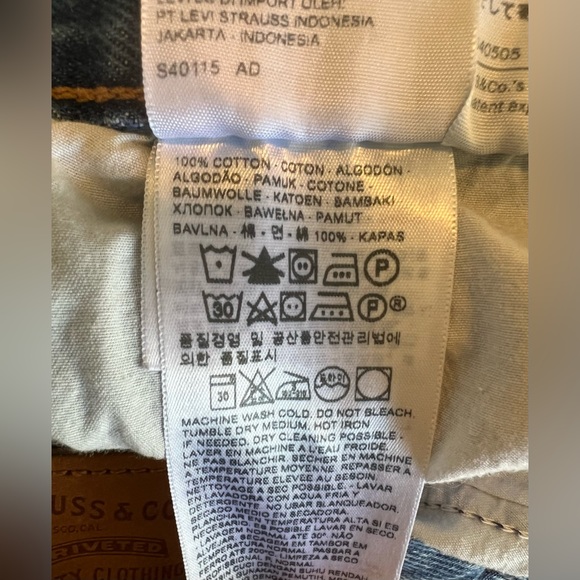 Levi’s Wedgie Straight Crop 100% cotton 30 - Picture 6 of 7